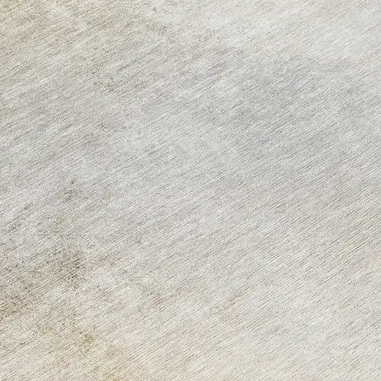 8' Taupe Beige And Ivory Round Ombre Washable Indoor Outdoor Area Rug Photo 7