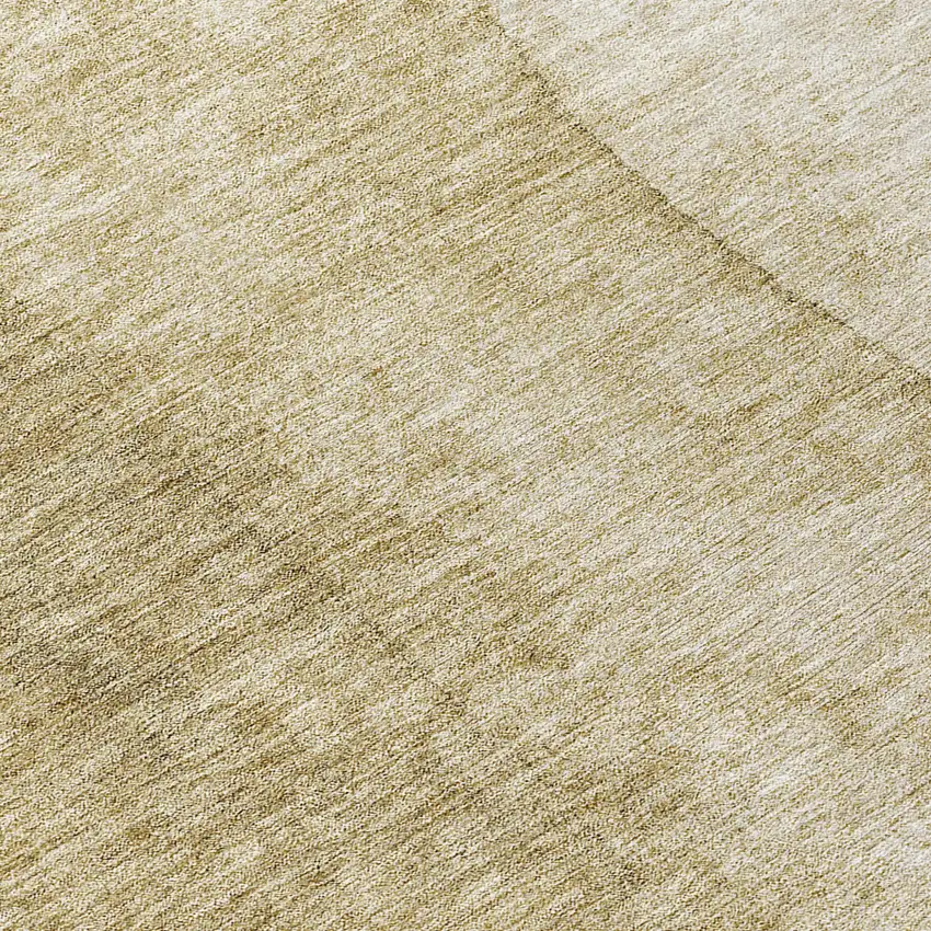 8' Taupe Beige And Ivory Round Ombre Washable Indoor Outdoor Area Rug Photo 8