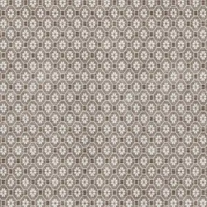 Photo of 8' Taupe Brown And Ivory Geometric Washable Area Rug With UV Protection