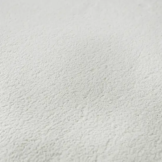 8' Taupe Gray And Ivory Floral Medallion Washable Round Rug With UV Protection Photo 9