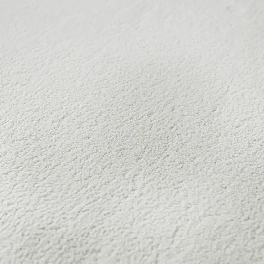 8' Taupe Gray And Ivory Floral Medallion Washable Round Rug With UV Protection Photo 9