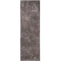Photo of 8' Taupe Tufted Handmade Stain Resistant Runner Rug