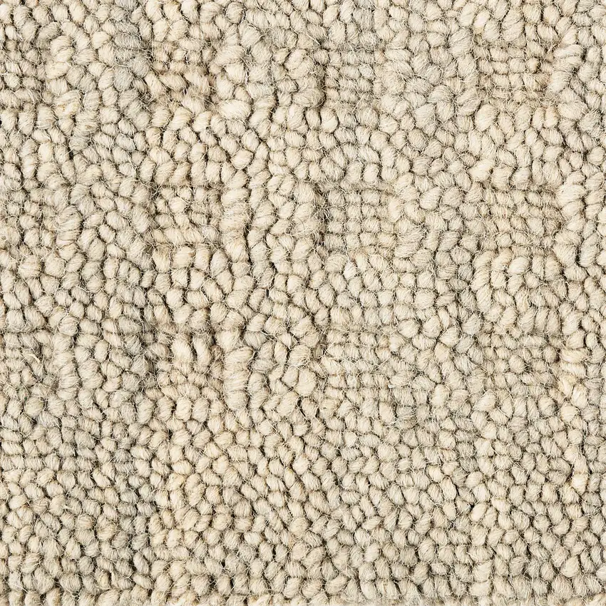 8' Taupe Wool Runner Rug Photo 2