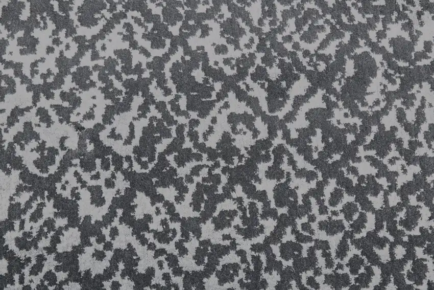 8' Taupe and Gray Abstract Power Loom Runner Rug Photo 8