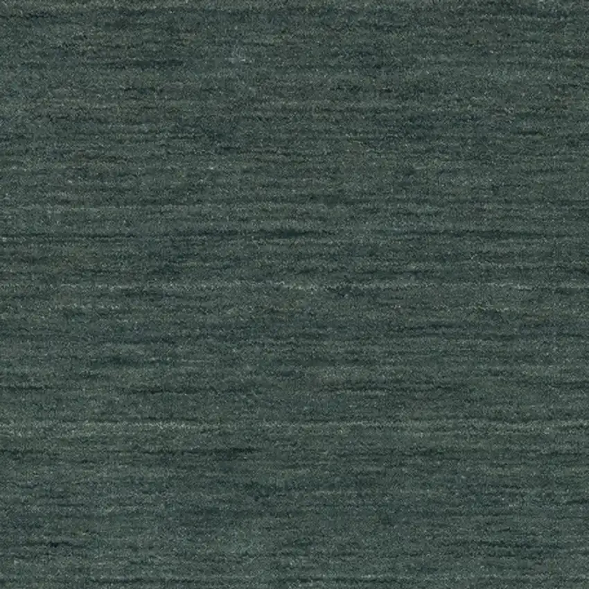 8' Teal And Blue Wool Hand Tufted Runner Rug Photo 9
