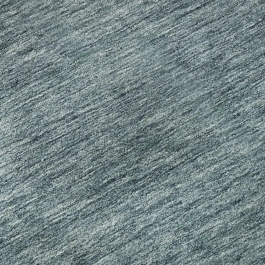 8' Teal And Gray Ombre Washable Round Rug With UV Protection Photo 9