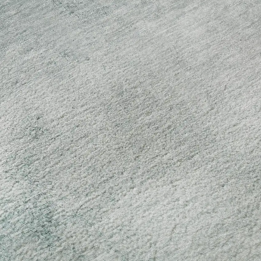 8' Teal And Ivory Abstract Washable Round Rug With UV Protection Photo 9