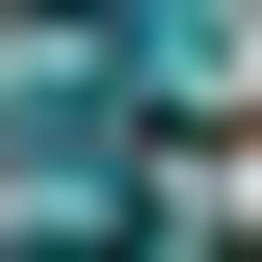 8' Teal Blue And Gray Medallion Indoor Outdoor Runner Rug Photo 2