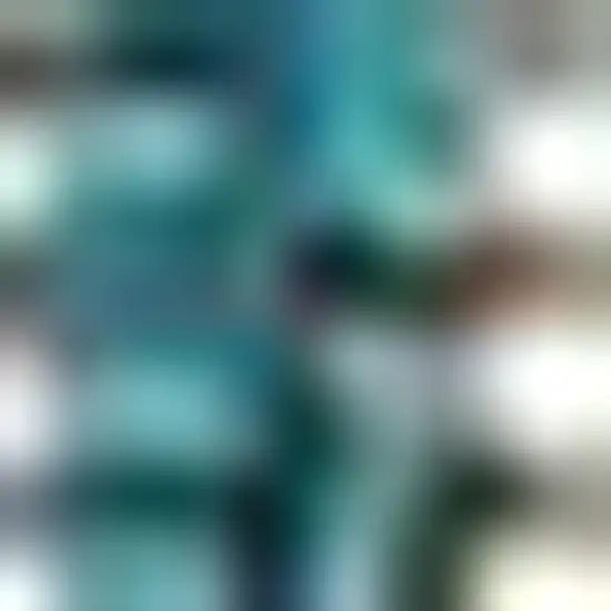 8' Teal Blue And Gray Medallion Indoor Outdoor Runner Rug Photo 3