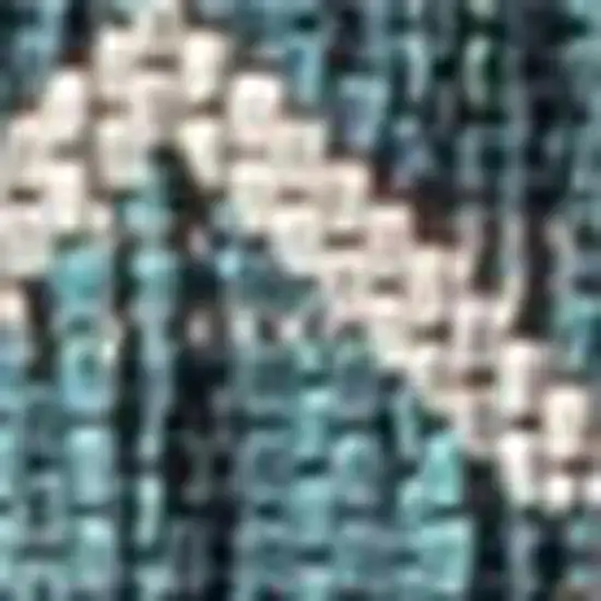 8' Teal Blue And Gray Trellis Indoor Outdoor Runner Rug Photo 2