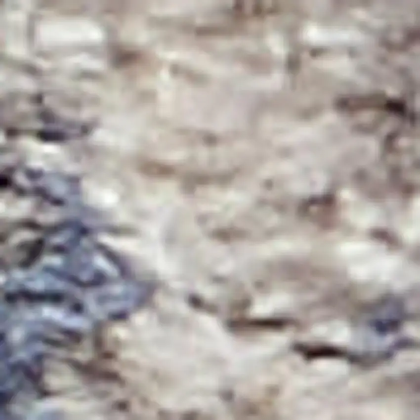 6' Teal Blue Orange and Black Floral Distressed Non Skid Runner Rug Photo 4