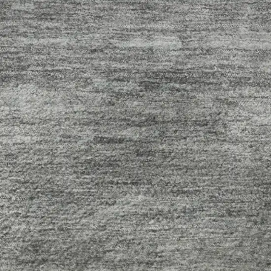 8' Teal Charcoal And Gray Abstract Washable Round Rug With UV Protection Photo 9