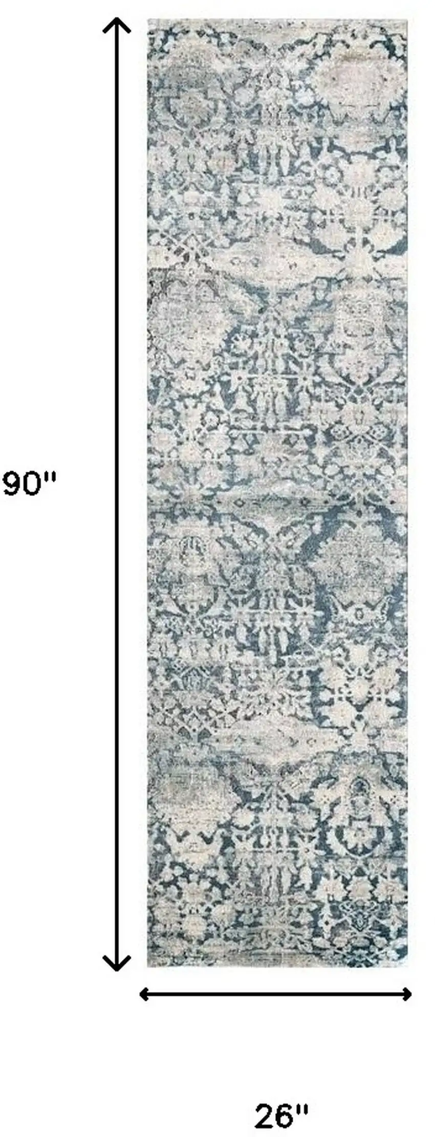 Teal Runner Rug Photo 3