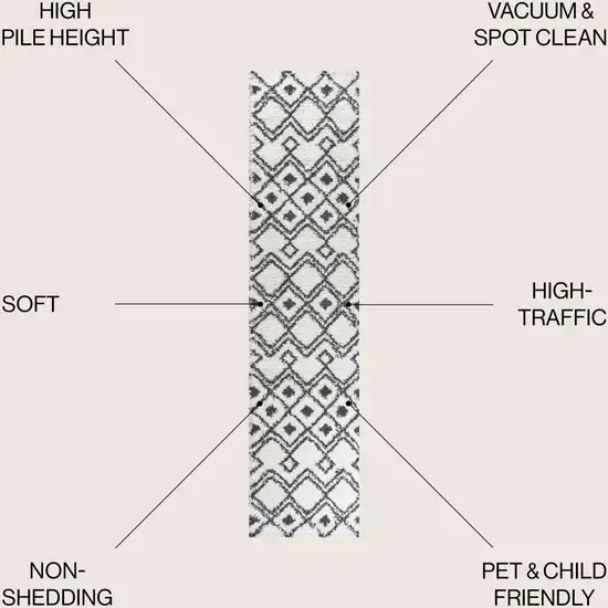 8' Trellis Runner Rug Photo 6