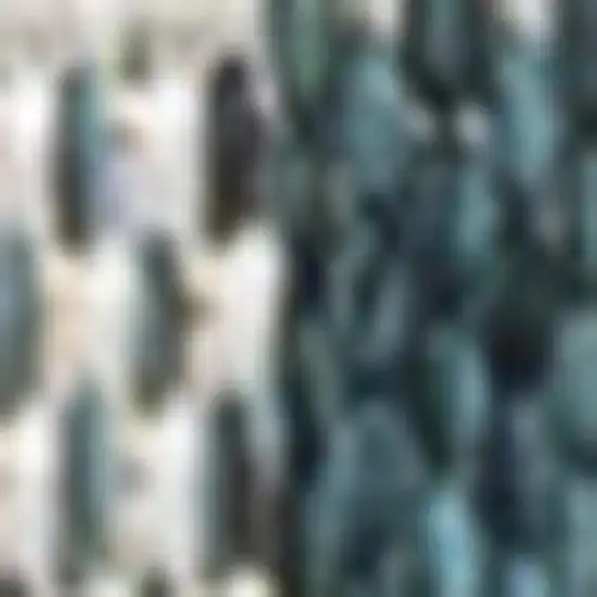 8' Turquoise And Cream Gingham Indoor Outdoor Runner Rug Photo 2