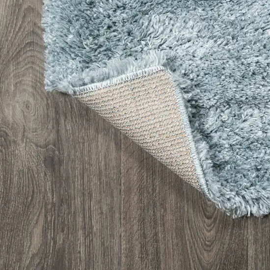 10' Turquoise Flatweave Runner Rug Photo 8