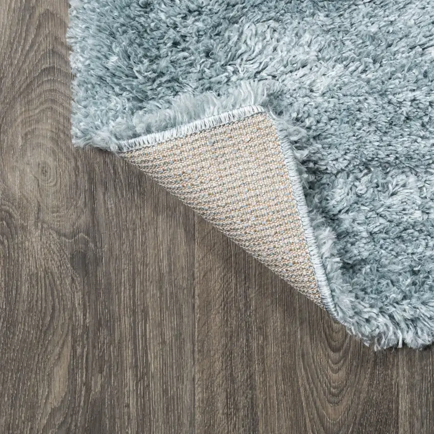 10' Turquoise Flatweave Runner Rug Photo 8