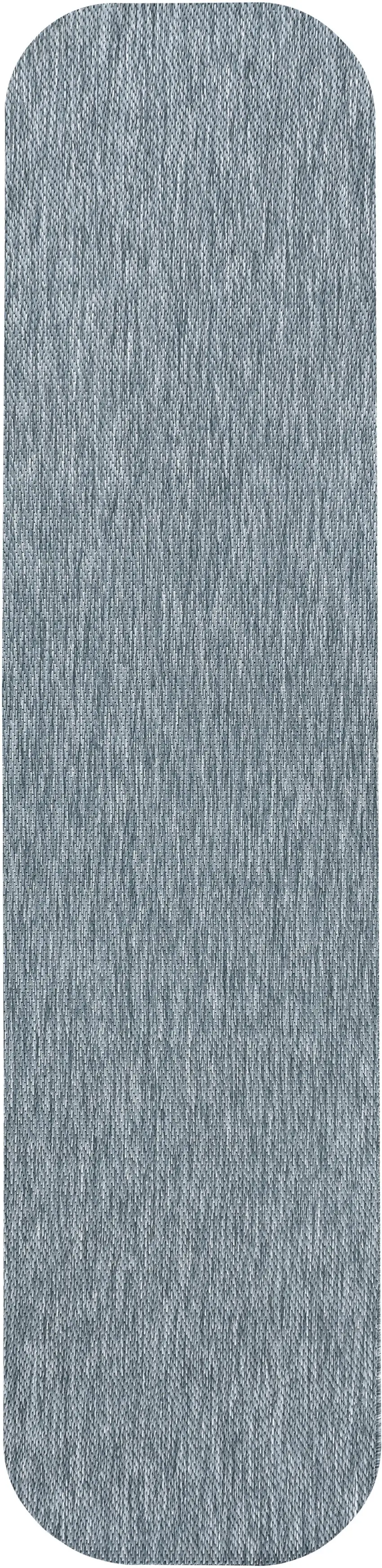 8' Turquoise Indoor Outdoor Runner Rug Photo 1