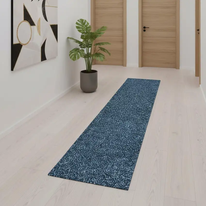 10' Turquoise Runner Rug Photo 2