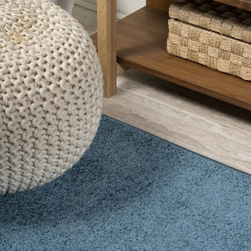 8' Turquoise Runner Rug Photo 6