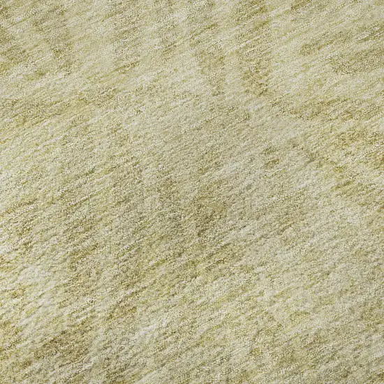 8' Wheat And Beige Zebra Print Washable Round Rug With UV Protection Photo 8