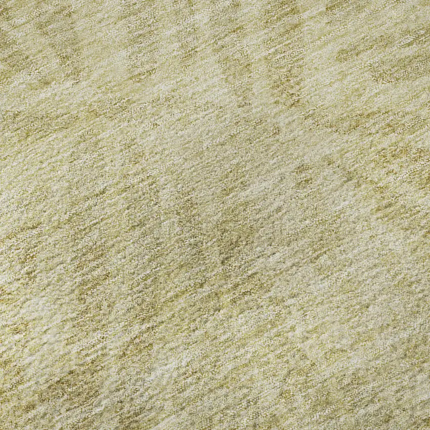 8' Wheat And Beige Zebra Print Washable Round Rug With UV Protection Photo 8