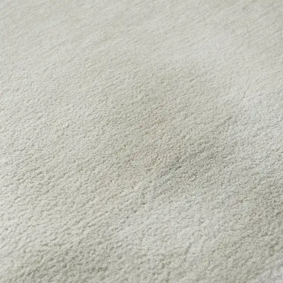 8' Wheat And Ivory Striped Washable Round Rug With UV Protection Photo 7