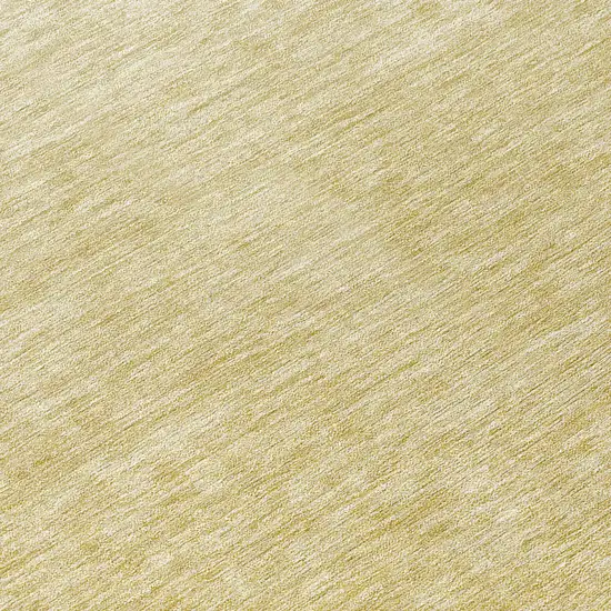 8' Wheat Gold And Tan Round Ombre Washable Indoor Outdoor Area Rug Photo 8