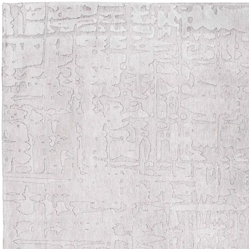 10' White Abstract Non Skid Area Rug Photo 5