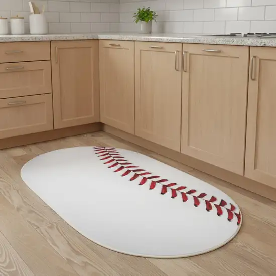 5' White Flatweave Round Rug Photo 1