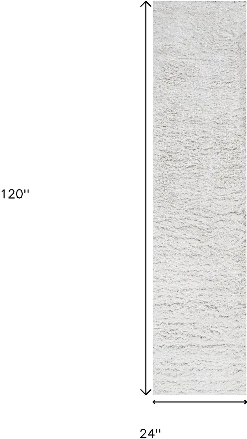 10' White Flatweave Runner Rug Photo 8