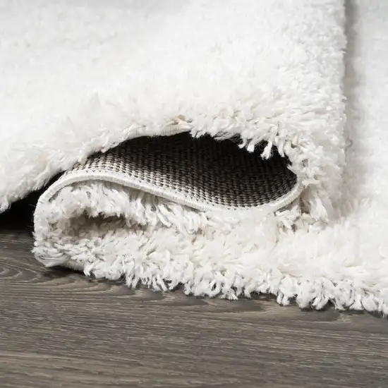 10' White Flatweave Runner Rug Photo 8