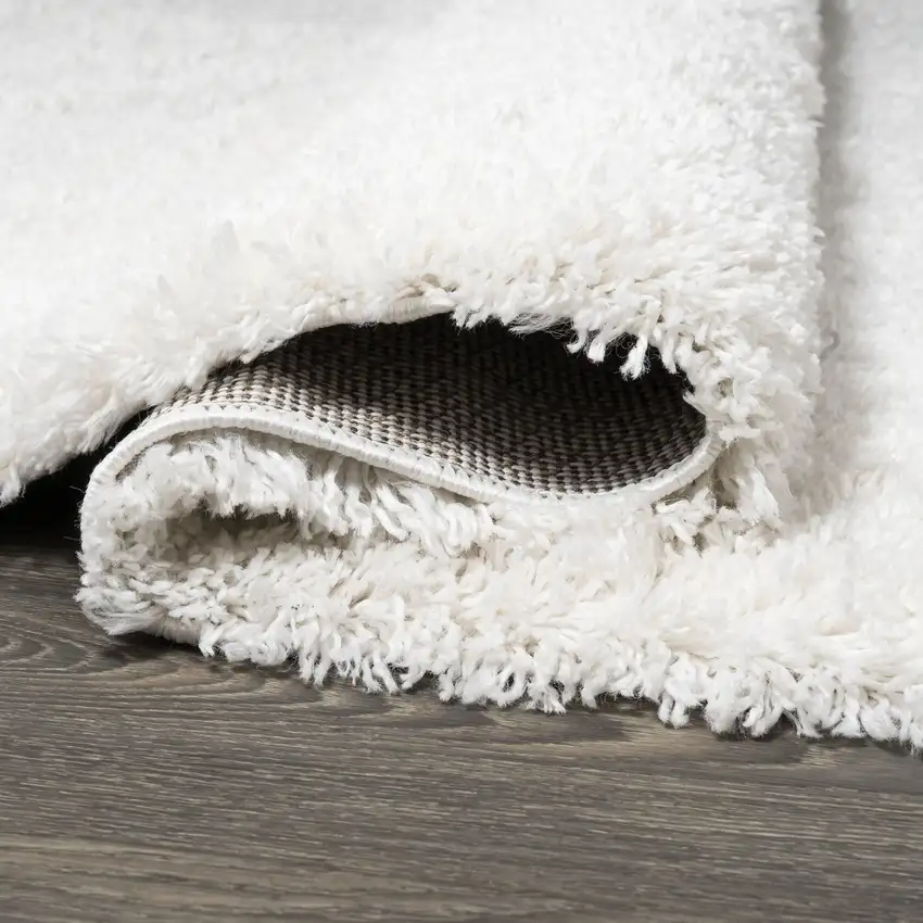 10' White Flatweave Runner Rug Photo 8