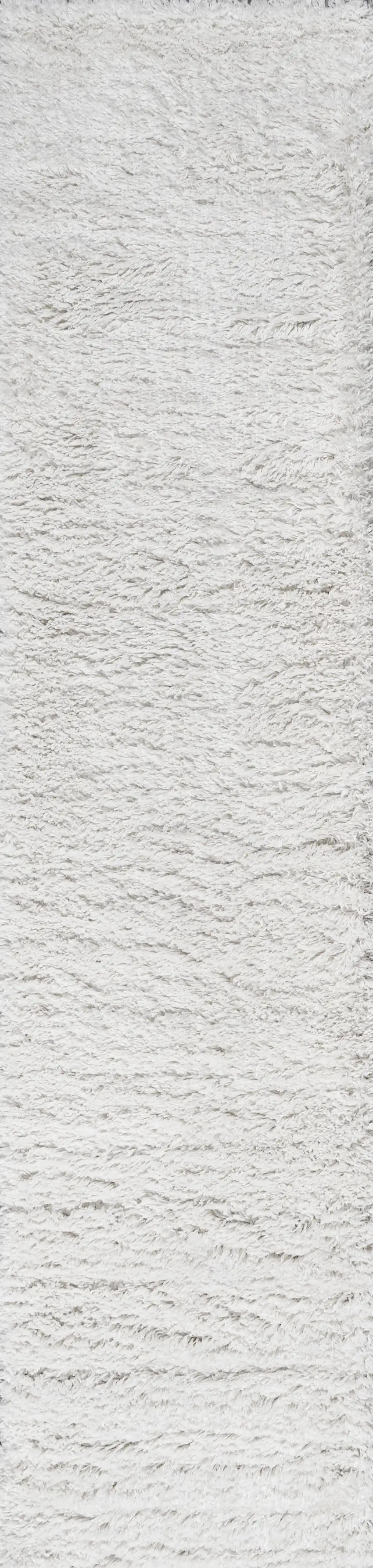 10' White Flatweave Runner Rug Photo 1