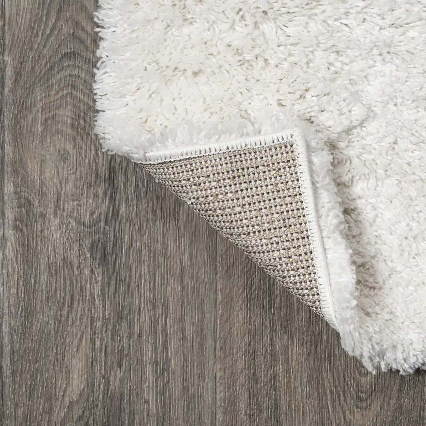 10' White Flatweave Runner Rug Photo 9