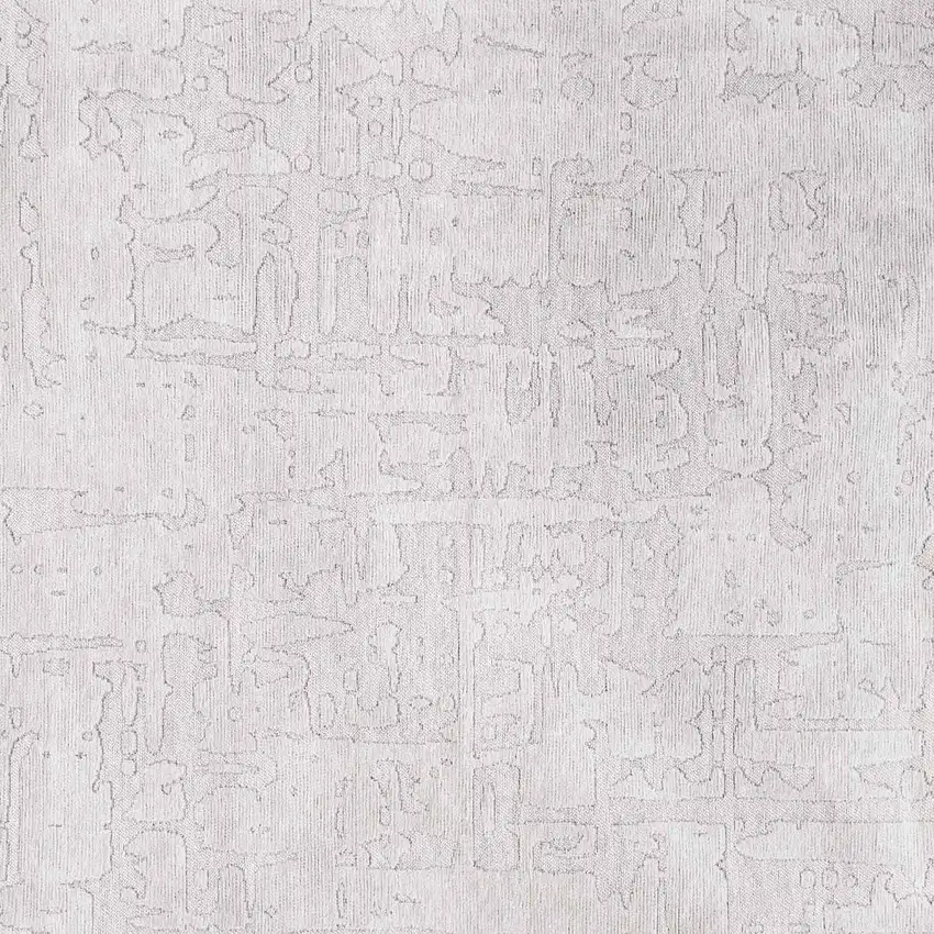 8' White Round Abstract Non Skid Area Rug Photo 8