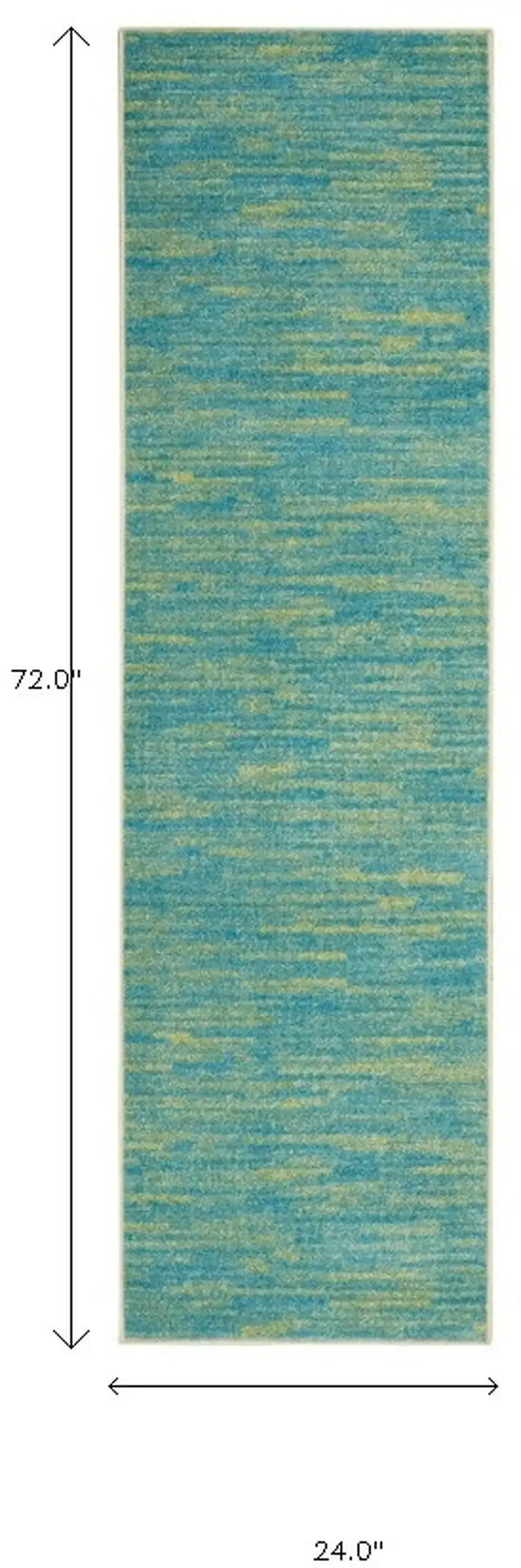 2' X 6' Abstract Non Skid Indoor Outdoor Runner Rug Photo 6