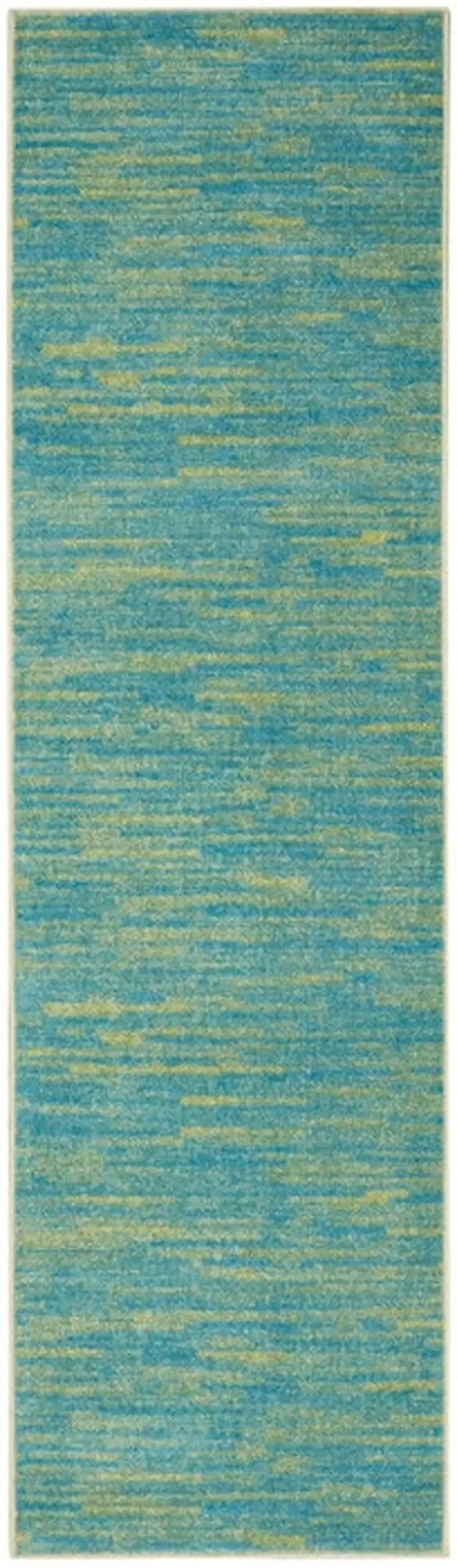 2' X 6' Abstract Non Skid Indoor Outdoor Runner Rug Photo 3