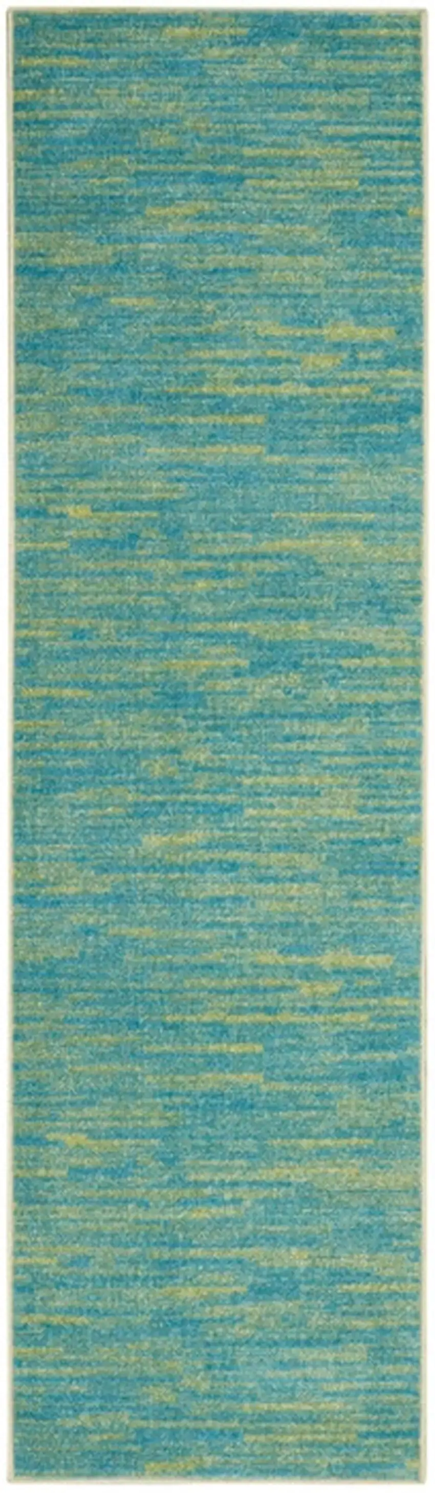 2' X 6' Abstract Non Skid Indoor Outdoor Runner Rug Photo 1