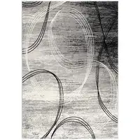 Photo of 3' X 10' Abstract Power Loom Stain Resistant Area Rug