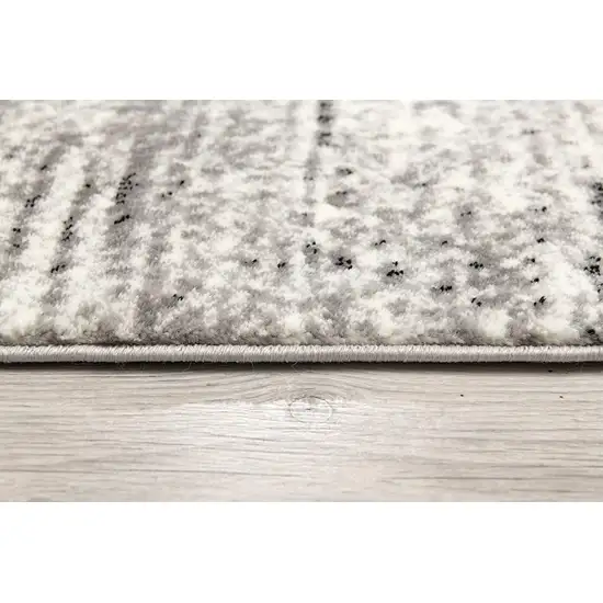 3' X 10' Abstract Power Loom Stain Resistant Area Rug Photo 6