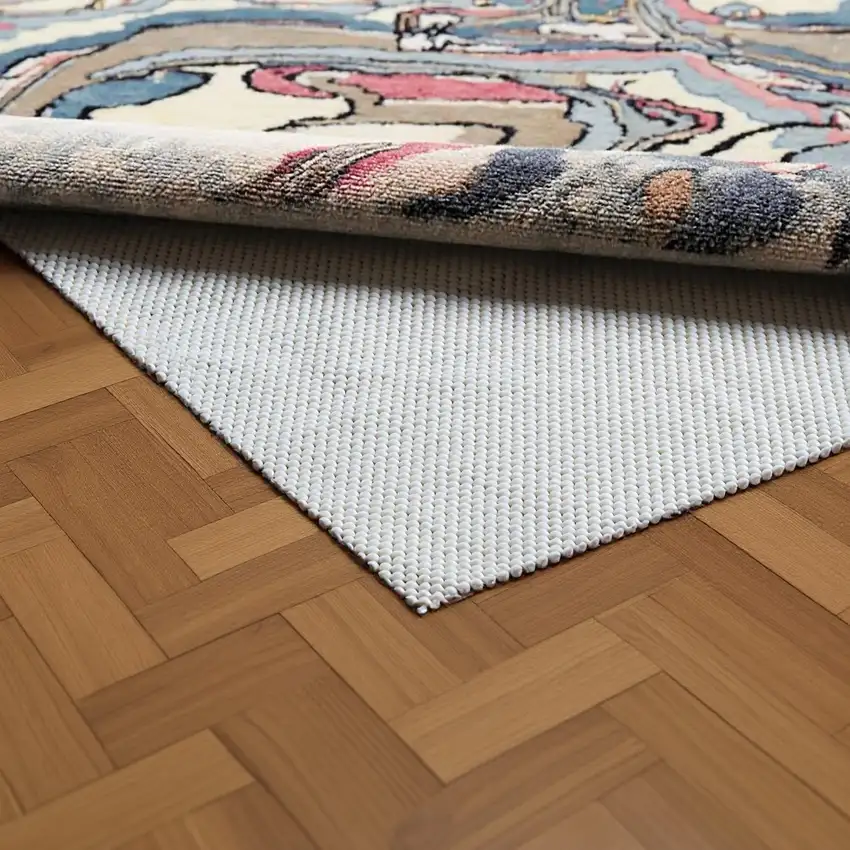Beige Non Slip Rug Pad Photo 1