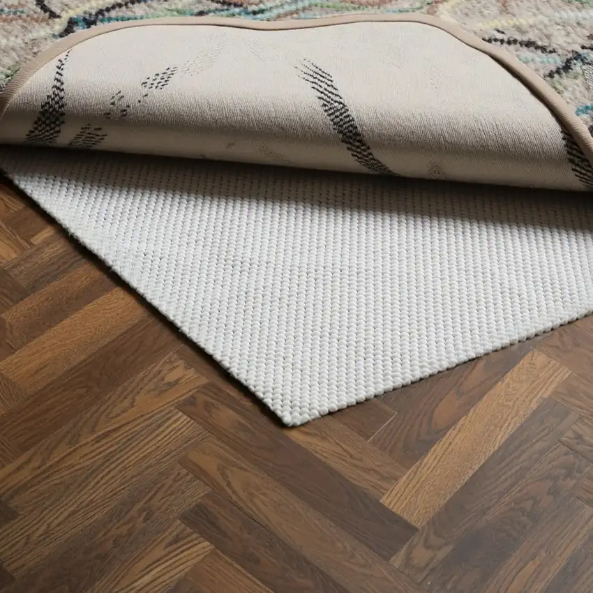 Beige Non Slip Rug Pad Photo 1