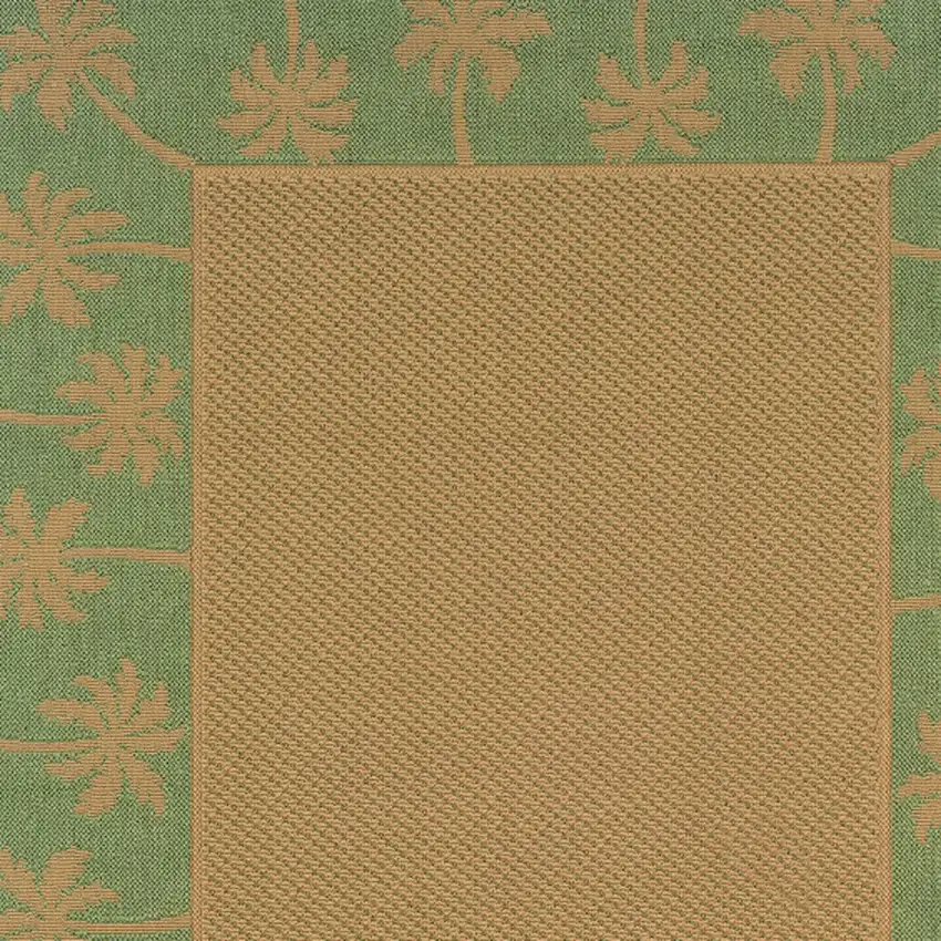 9' X 13' Beige Stain Resistant Indoor Outdoor Area Rug Photo 3