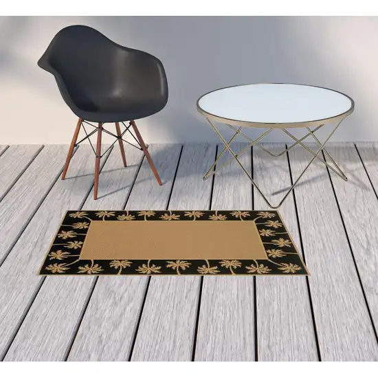 2' X 3' Beige Stain Resistant Indoor Outdoor Area Rug Photo 2