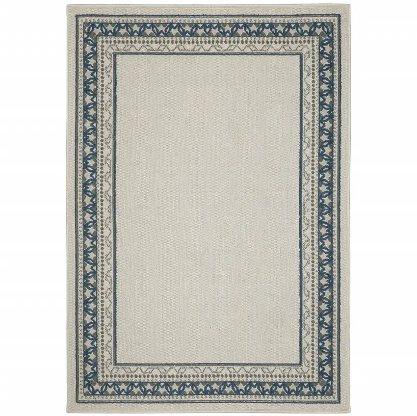 2' X 3' Beige Stain Resistant Indoor Outdoor Area Rug Photo 2