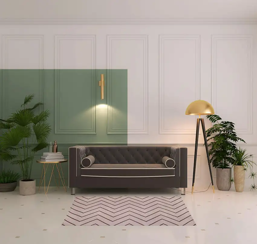 3' X 5' Beige Waves Stain Resistant Indoor Outdoor Area Rug Photo 2