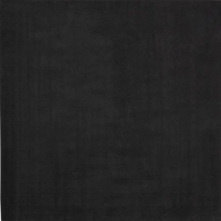 7' Black Square Indoor Outdoor Area Rug Photo 9
