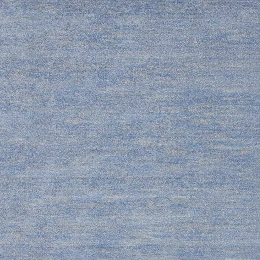 7' X 7' Blue And Grey Square Striped Non Skid Indoor Outdoor Area Rug Photo 5