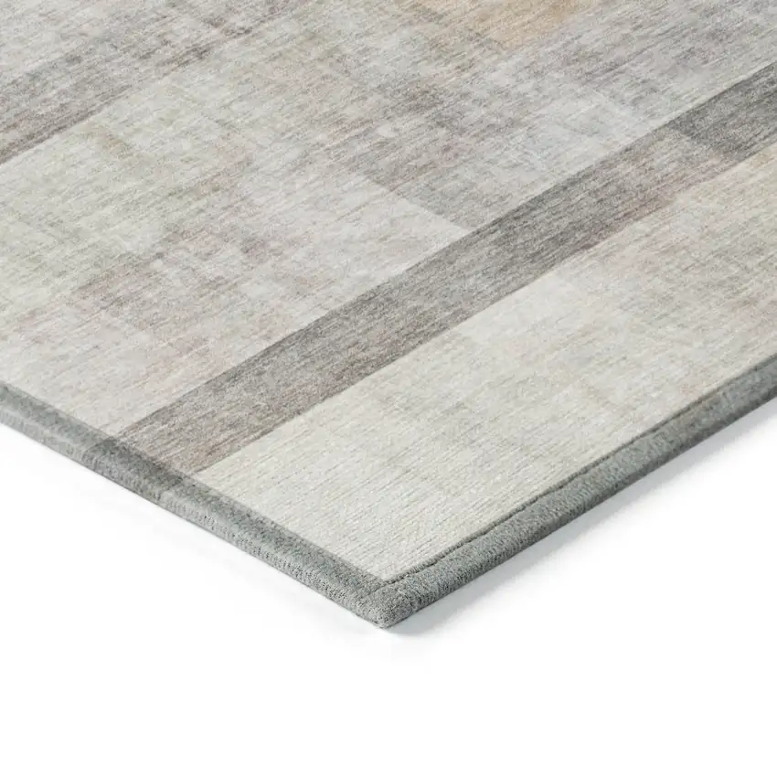 Brown Ombre Washable Non Skid Indoor Outdoor Area Rug Photo 7